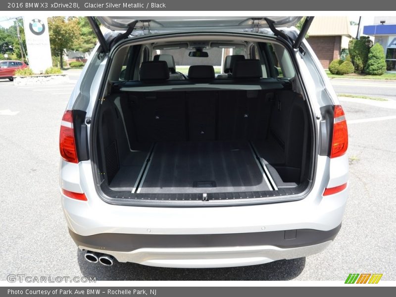 Glacier Silver Metallic / Black 2016 BMW X3 xDrive28i