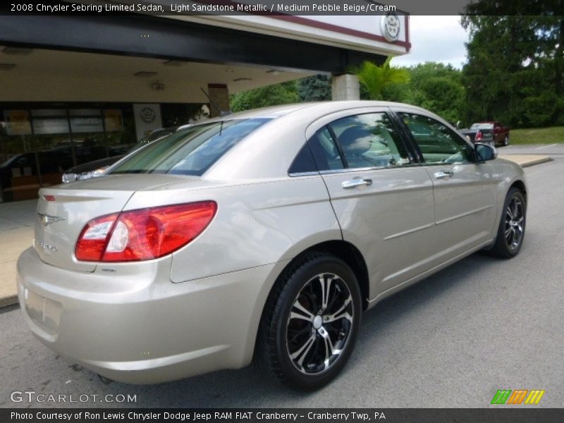 Light Sandstone Metallic / Medium Pebble Beige/Cream 2008 Chrysler Sebring Limited Sedan