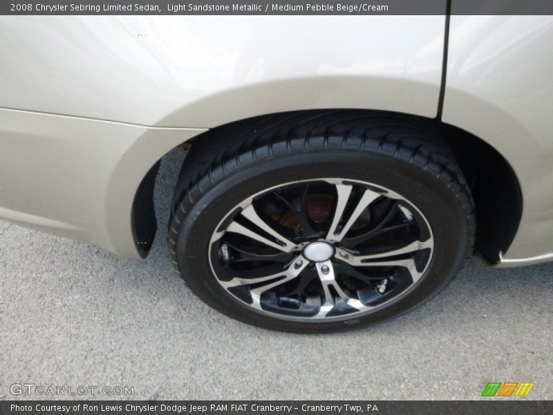Light Sandstone Metallic / Medium Pebble Beige/Cream 2008 Chrysler Sebring Limited Sedan