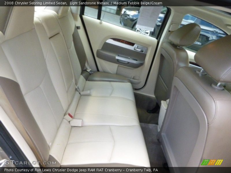 Light Sandstone Metallic / Medium Pebble Beige/Cream 2008 Chrysler Sebring Limited Sedan
