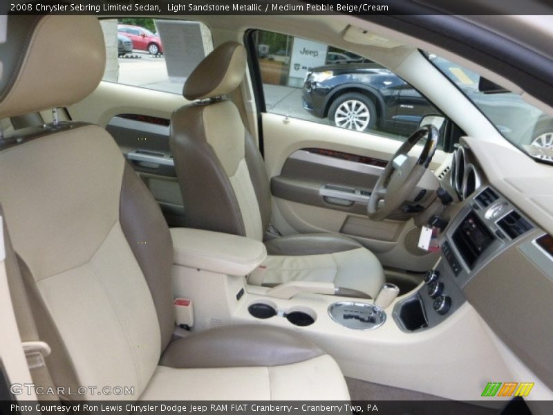Light Sandstone Metallic / Medium Pebble Beige/Cream 2008 Chrysler Sebring Limited Sedan