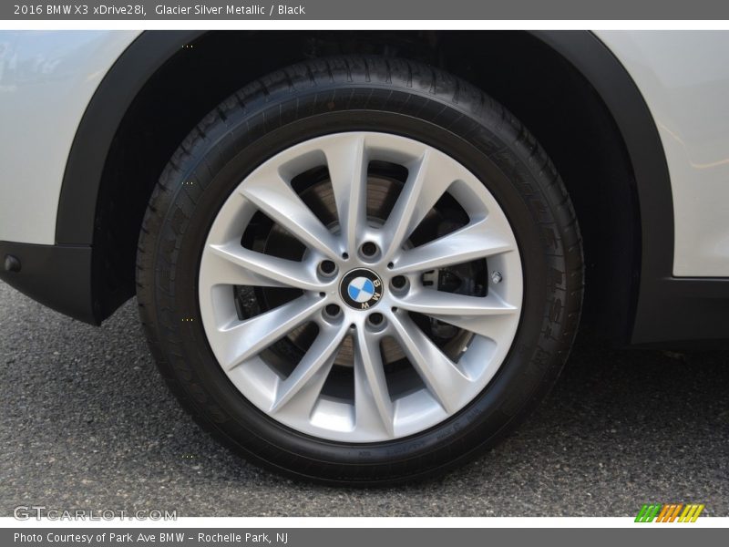 Glacier Silver Metallic / Black 2016 BMW X3 xDrive28i