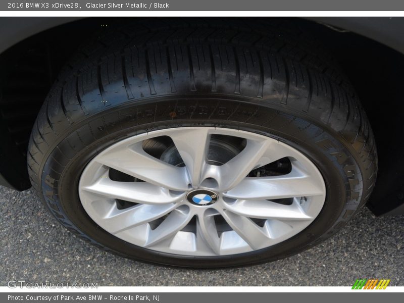Glacier Silver Metallic / Black 2016 BMW X3 xDrive28i
