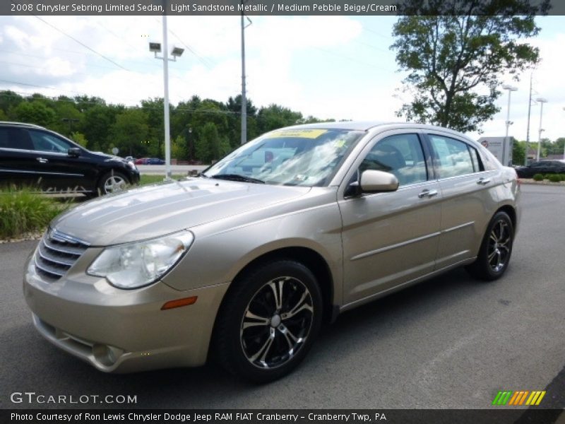 Light Sandstone Metallic / Medium Pebble Beige/Cream 2008 Chrysler Sebring Limited Sedan