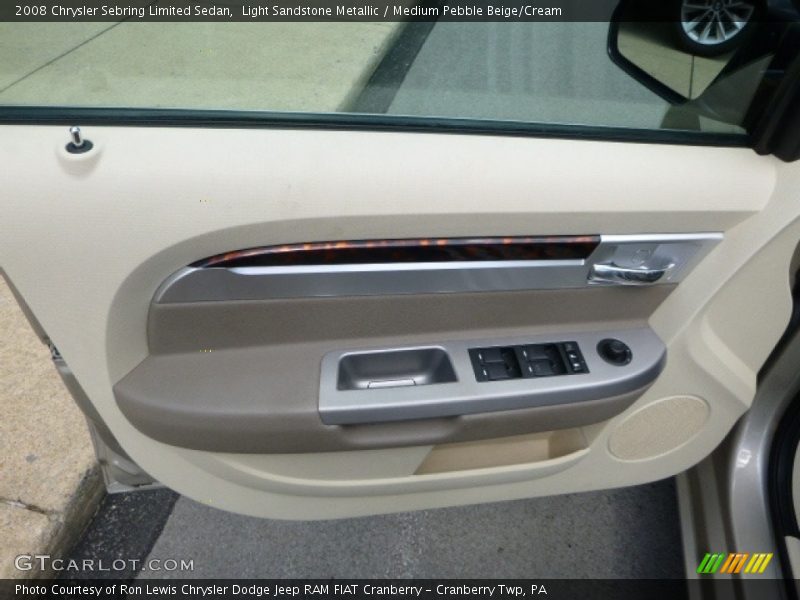 Light Sandstone Metallic / Medium Pebble Beige/Cream 2008 Chrysler Sebring Limited Sedan