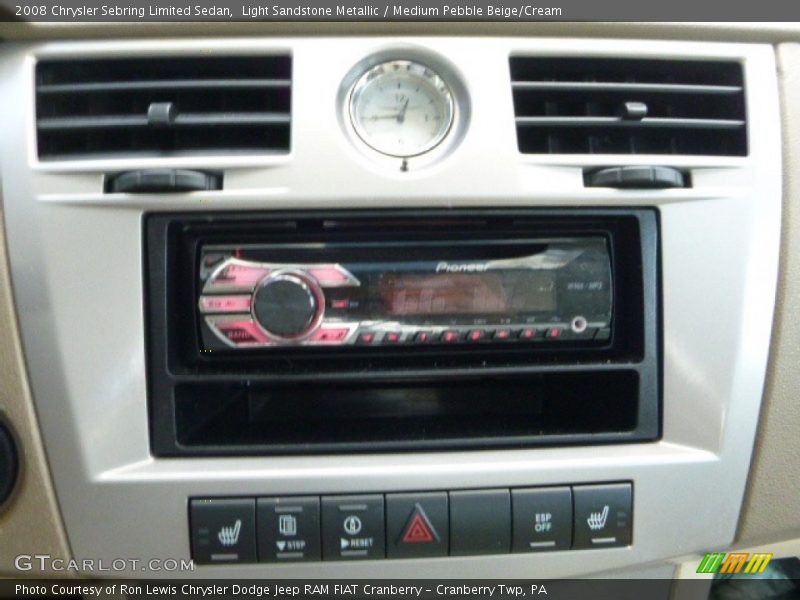 Light Sandstone Metallic / Medium Pebble Beige/Cream 2008 Chrysler Sebring Limited Sedan