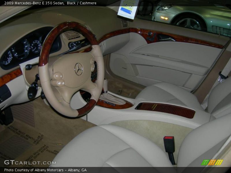 Black / Cashmere 2009 Mercedes-Benz E 350 Sedan