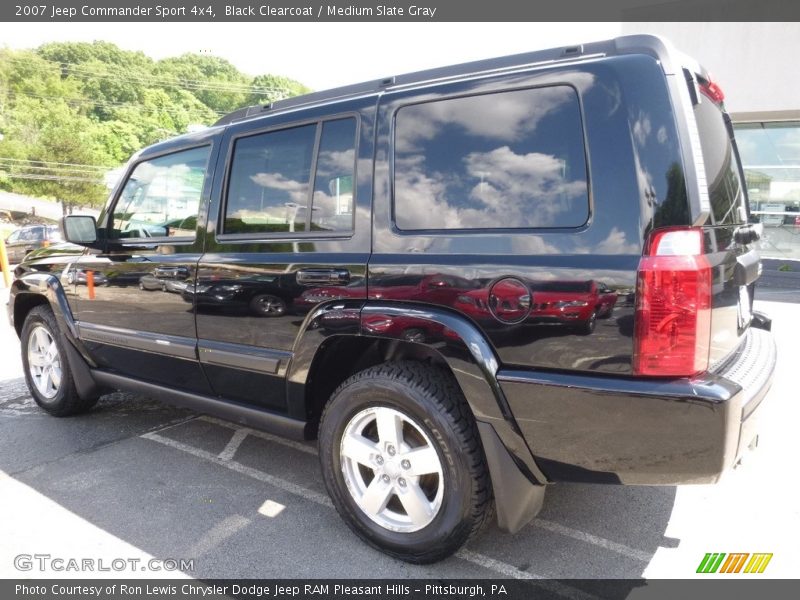 Black Clearcoat / Medium Slate Gray 2007 Jeep Commander Sport 4x4