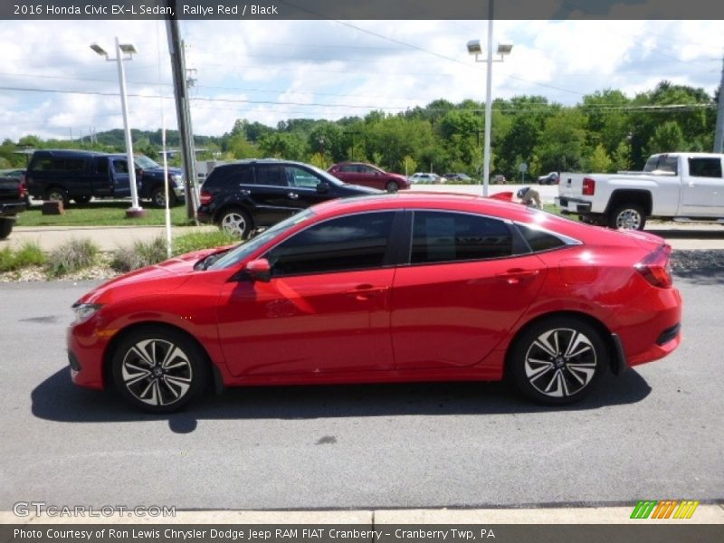 Rallye Red / Black 2016 Honda Civic EX-L Sedan