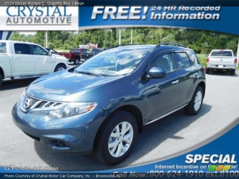 Graphite Blue / Beige 2014 Nissan Murano S