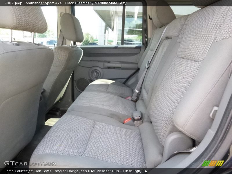 Black Clearcoat / Medium Slate Gray 2007 Jeep Commander Sport 4x4