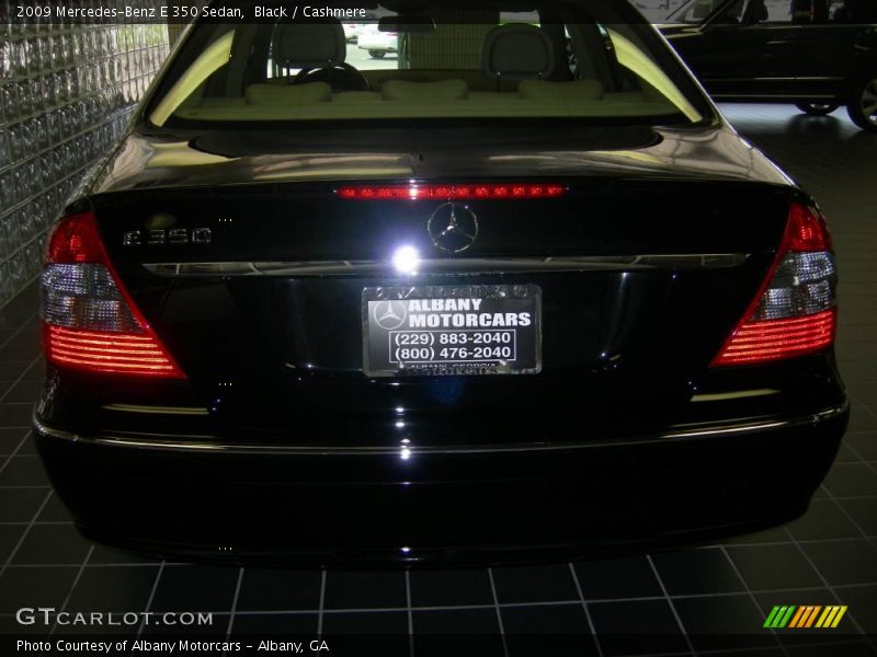 Black / Cashmere 2009 Mercedes-Benz E 350 Sedan