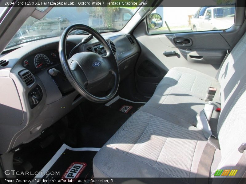 Oxford White / Heritage Graphite Grey 2004 Ford F150 XL Heritage SuperCab