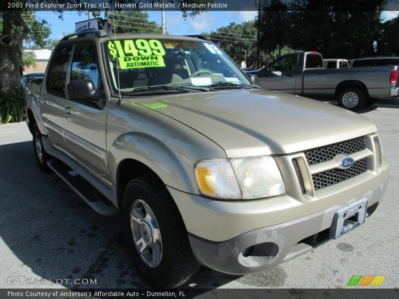 Harvest Gold Metallic / Medium Pebble 2003 Ford Explorer Sport Trac XLS