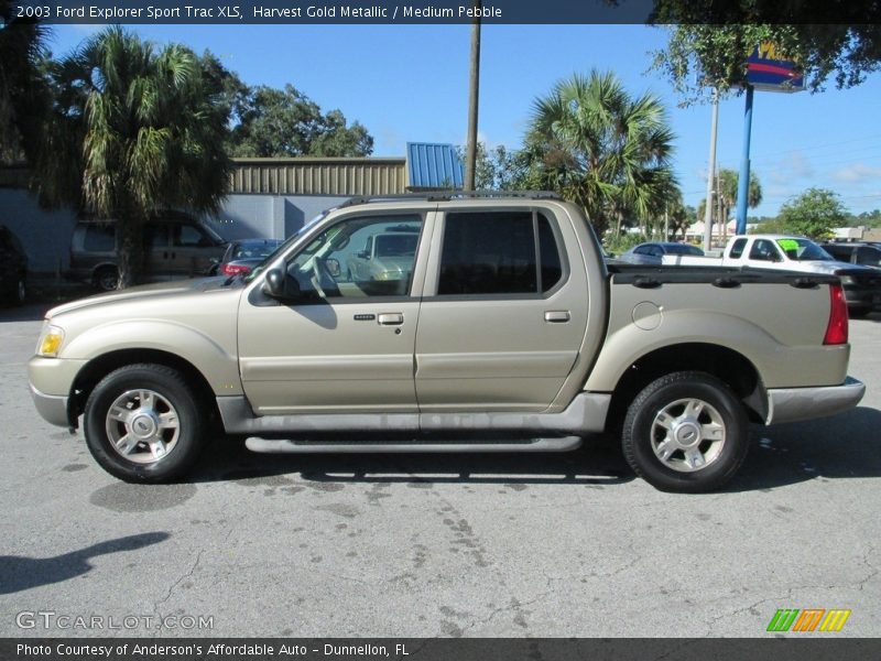 Harvest Gold Metallic / Medium Pebble 2003 Ford Explorer Sport Trac XLS