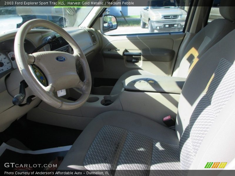 Harvest Gold Metallic / Medium Pebble 2003 Ford Explorer Sport Trac XLS