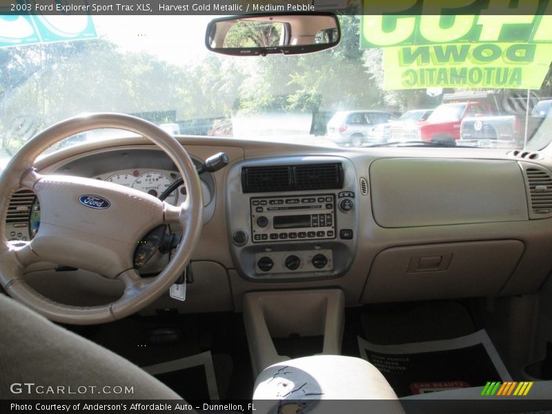 Harvest Gold Metallic / Medium Pebble 2003 Ford Explorer Sport Trac XLS