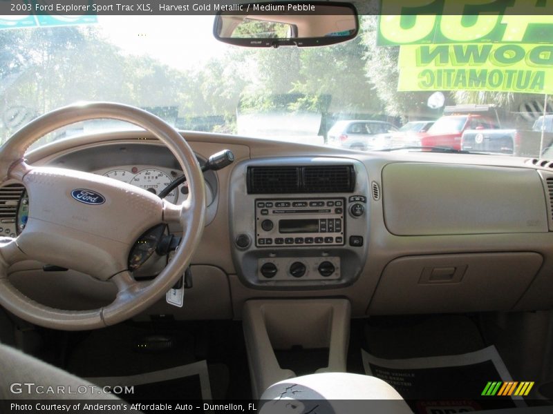 Harvest Gold Metallic / Medium Pebble 2003 Ford Explorer Sport Trac XLS