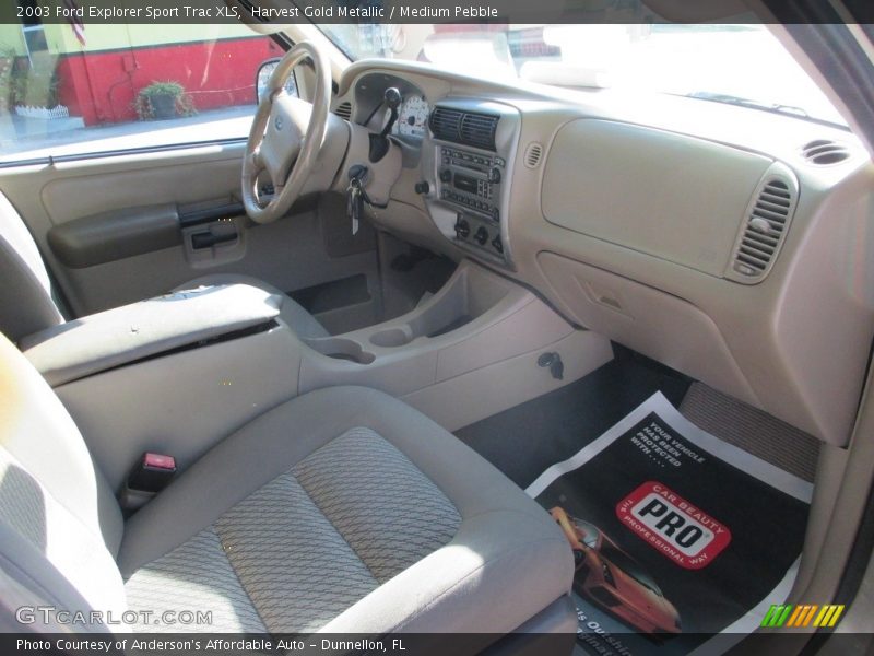Harvest Gold Metallic / Medium Pebble 2003 Ford Explorer Sport Trac XLS