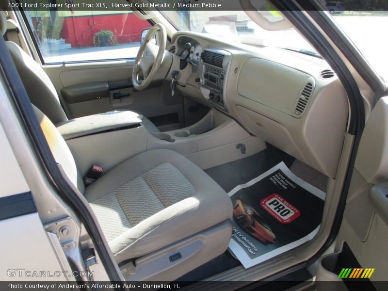 Harvest Gold Metallic / Medium Pebble 2003 Ford Explorer Sport Trac XLS