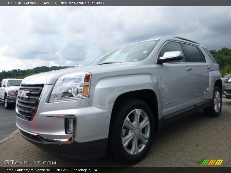 Quicksilver Metallic / Jet Black 2016 GMC Terrain SLE AWD