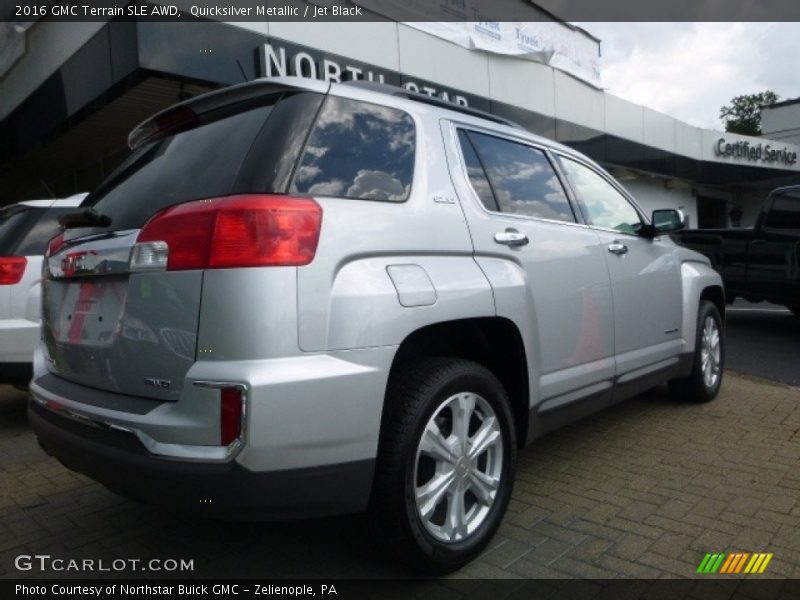 Quicksilver Metallic / Jet Black 2016 GMC Terrain SLE AWD
