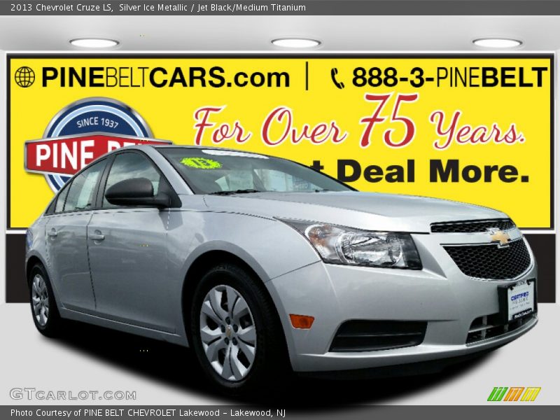 Silver Ice Metallic / Jet Black/Medium Titanium 2013 Chevrolet Cruze LS