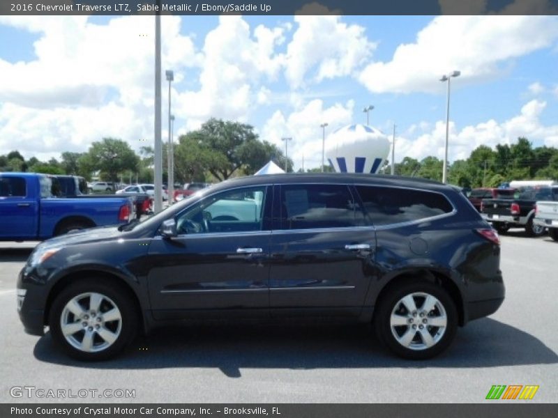 Sable Metallic / Ebony/Saddle Up 2016 Chevrolet Traverse LTZ