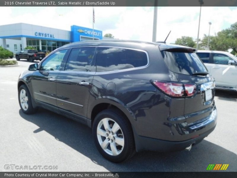 Sable Metallic / Ebony/Saddle Up 2016 Chevrolet Traverse LTZ