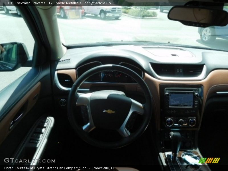 Sable Metallic / Ebony/Saddle Up 2016 Chevrolet Traverse LTZ