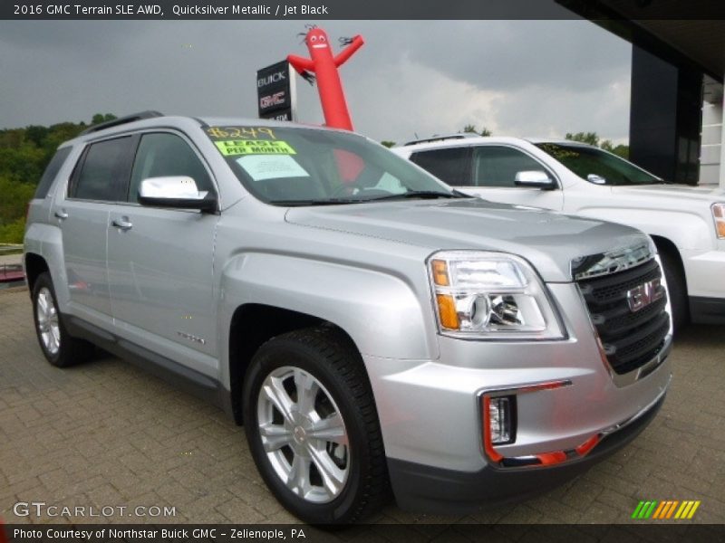 Quicksilver Metallic / Jet Black 2016 GMC Terrain SLE AWD