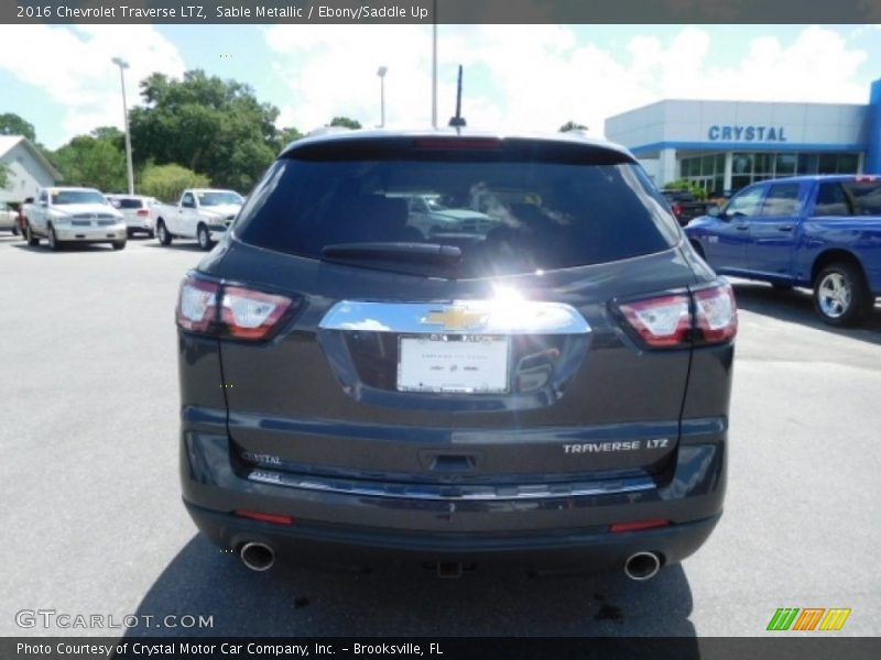 Sable Metallic / Ebony/Saddle Up 2016 Chevrolet Traverse LTZ
