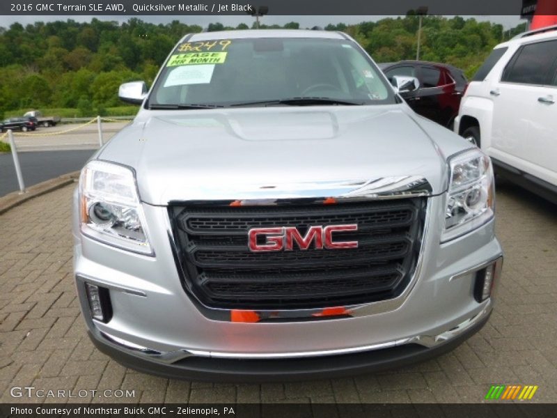 Quicksilver Metallic / Jet Black 2016 GMC Terrain SLE AWD