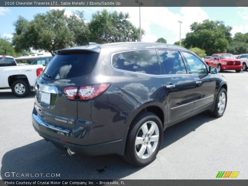 Sable Metallic / Ebony/Saddle Up 2016 Chevrolet Traverse LTZ
