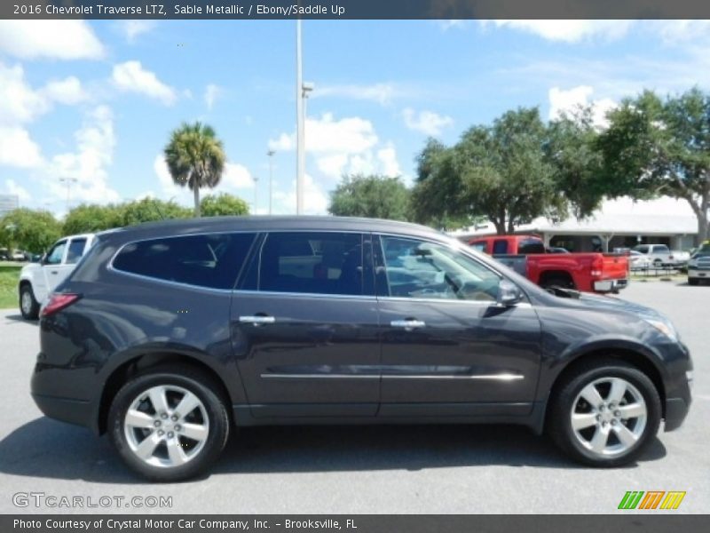 Sable Metallic / Ebony/Saddle Up 2016 Chevrolet Traverse LTZ