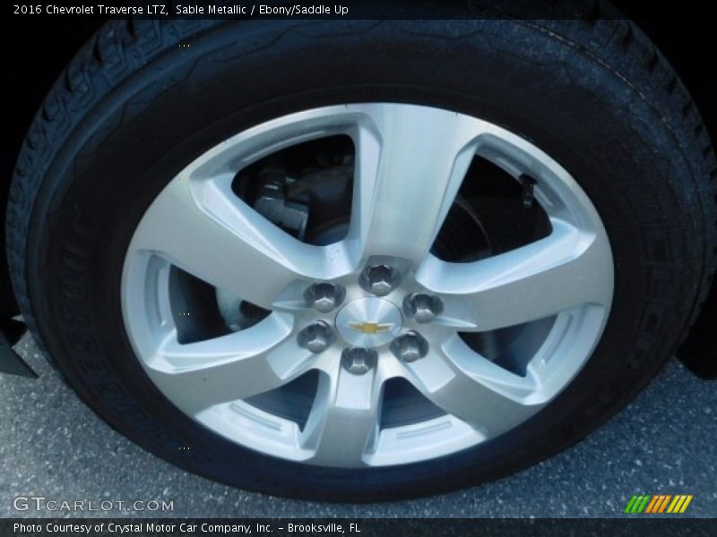 Sable Metallic / Ebony/Saddle Up 2016 Chevrolet Traverse LTZ