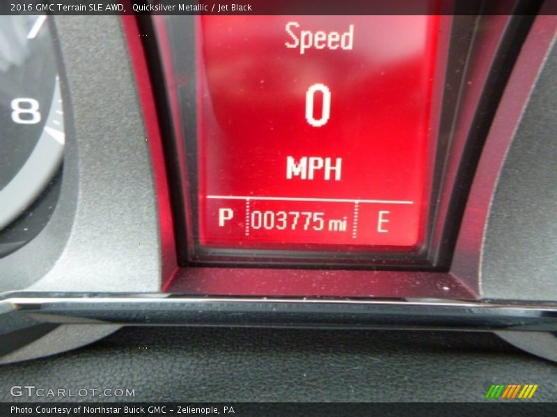 Quicksilver Metallic / Jet Black 2016 GMC Terrain SLE AWD