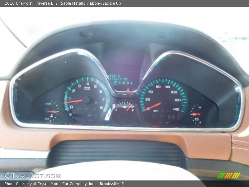 Sable Metallic / Ebony/Saddle Up 2016 Chevrolet Traverse LTZ