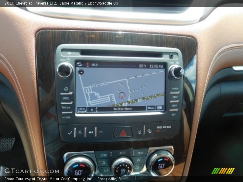 Sable Metallic / Ebony/Saddle Up 2016 Chevrolet Traverse LTZ