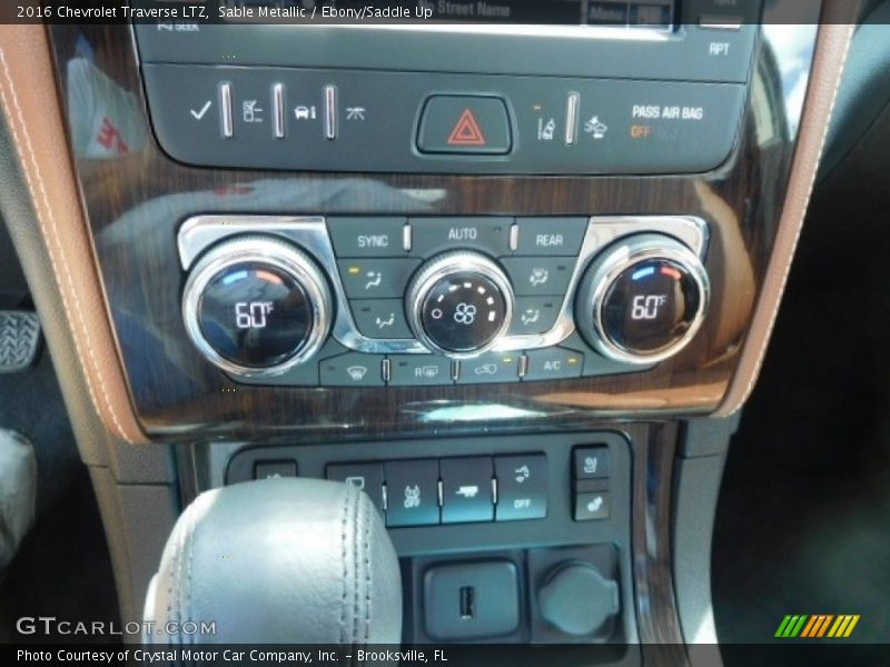 Sable Metallic / Ebony/Saddle Up 2016 Chevrolet Traverse LTZ