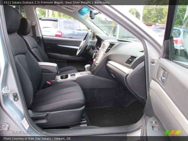 Steel Silver Metallic / Warm Ivory 2011 Subaru Outback 2.5i Premium Wagon