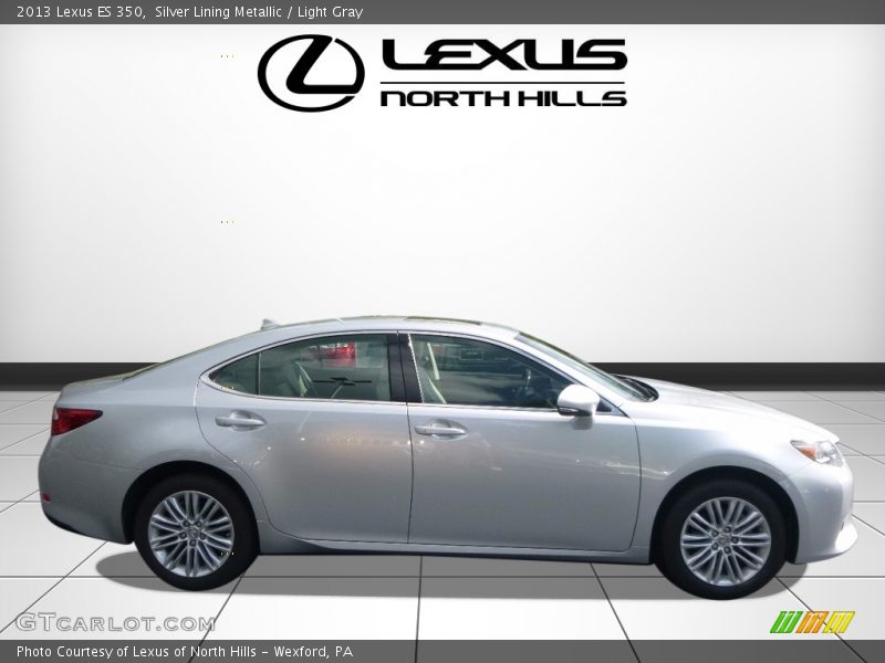 Silver Lining Metallic / Light Gray 2013 Lexus ES 350