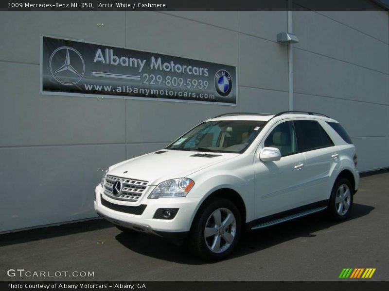 Arctic White / Cashmere 2009 Mercedes-Benz ML 350