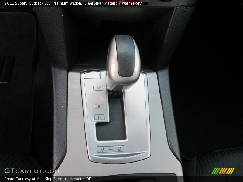 Steel Silver Metallic / Warm Ivory 2011 Subaru Outback 2.5i Premium Wagon