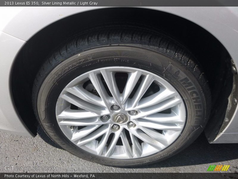 Silver Lining Metallic / Light Gray 2013 Lexus ES 350