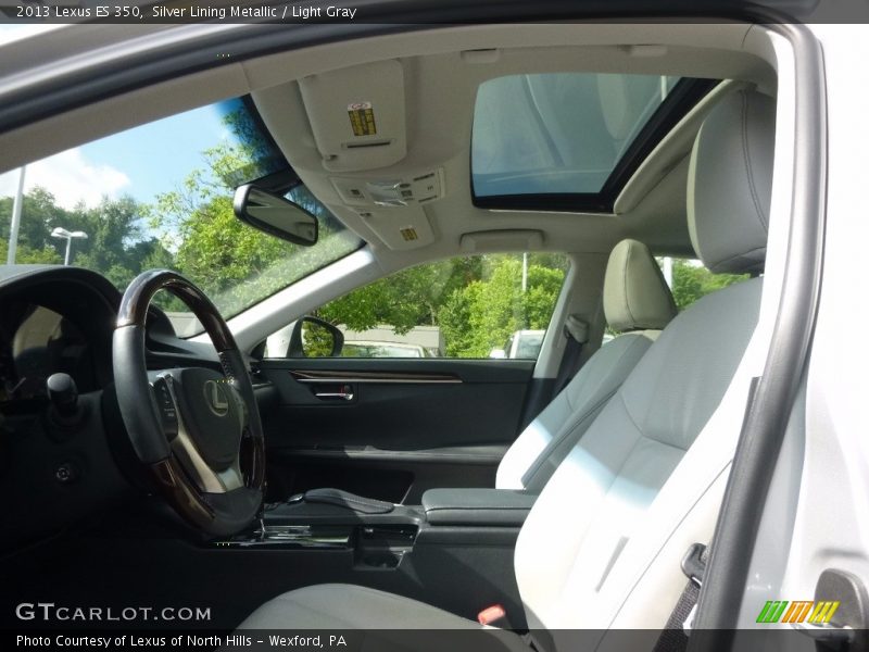 Silver Lining Metallic / Light Gray 2013 Lexus ES 350