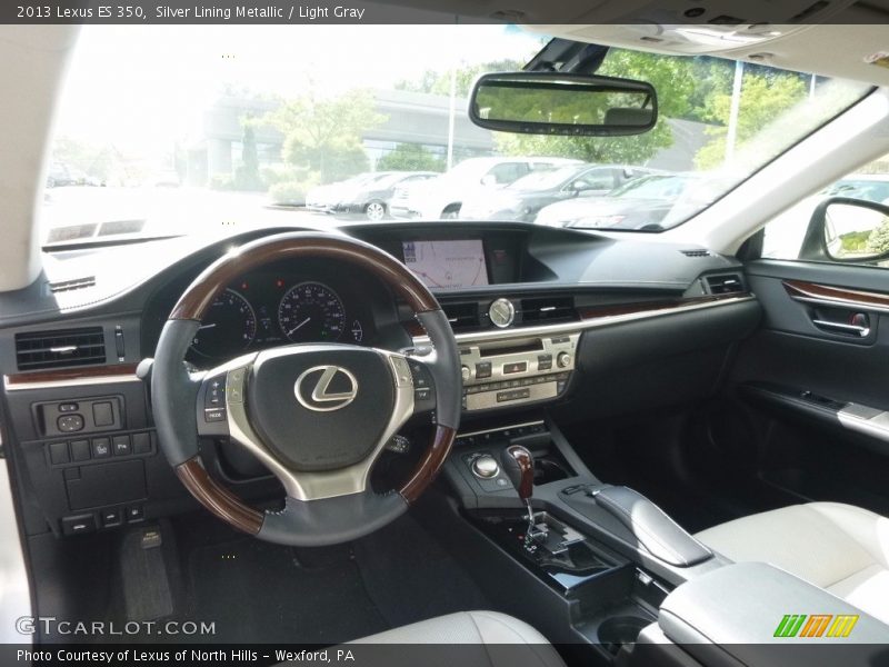 Silver Lining Metallic / Light Gray 2013 Lexus ES 350