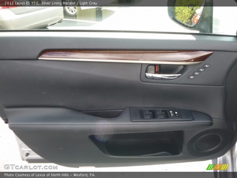 Silver Lining Metallic / Light Gray 2013 Lexus ES 350