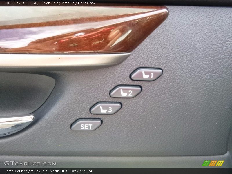 Silver Lining Metallic / Light Gray 2013 Lexus ES 350