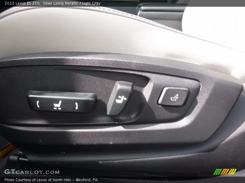 Silver Lining Metallic / Light Gray 2013 Lexus ES 350